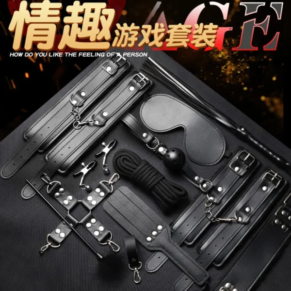 BỘ BDSM 10 MÓN – ĐAI DA CAO CẤP (FULL SET)