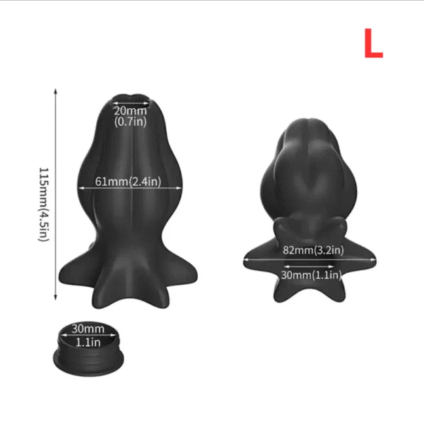 NÚT NHÉT HẬU MÔN RỖNG RUỘT CÓ NẮP CHẶN - 3 SIZE LỰA CHỌN
